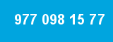 977 098 15 77 977 098 15 77